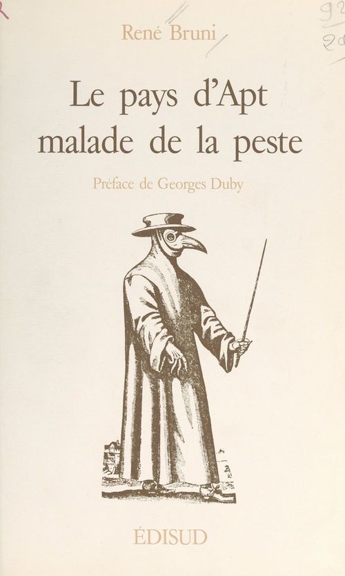 Couverture ebook de Le pays d'Apt malade de la peste, de René Bruni