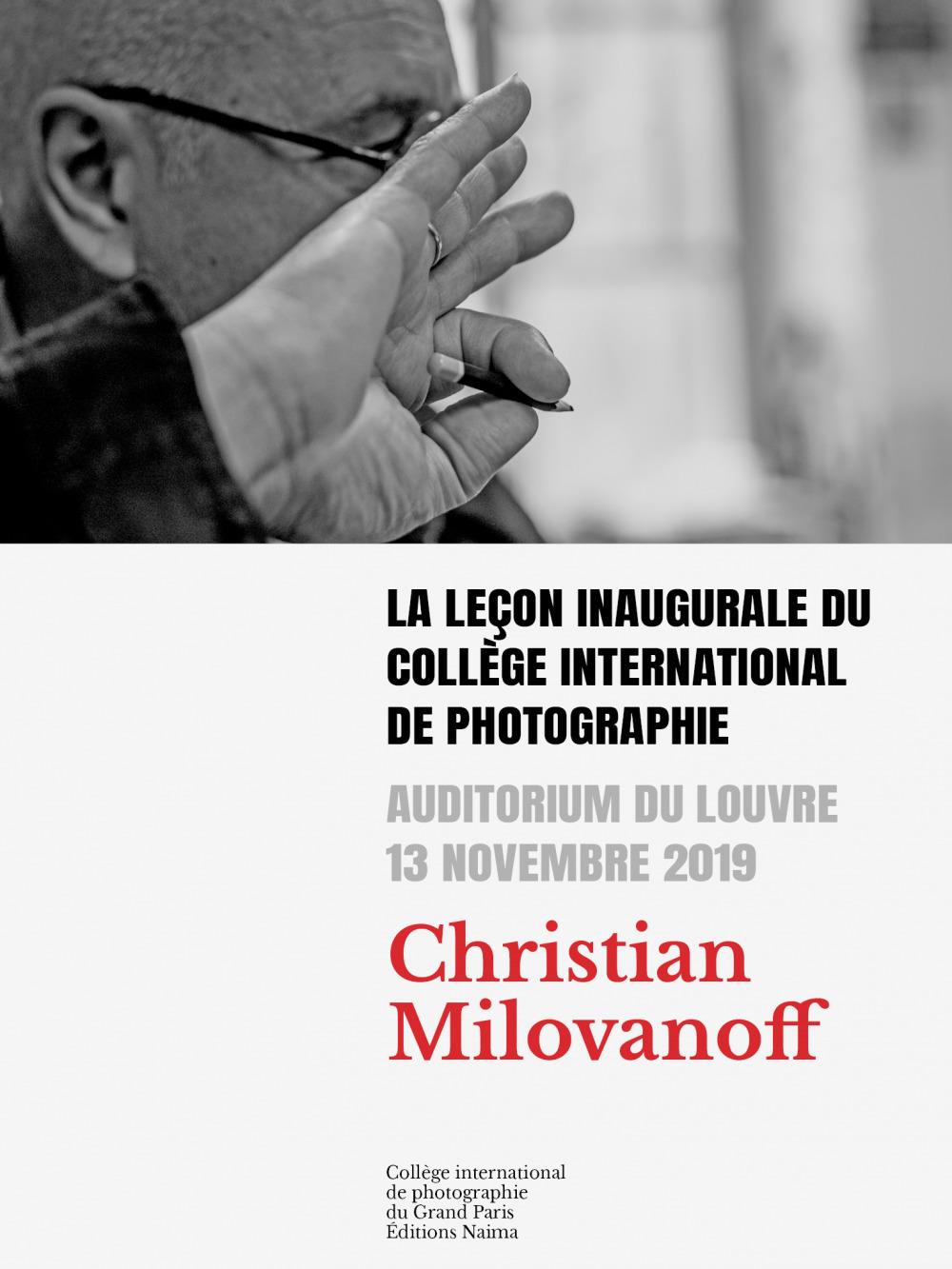 Couverture ebook de La Leçon inaugurale du Collège international de photographie, de Christian Milovanoff