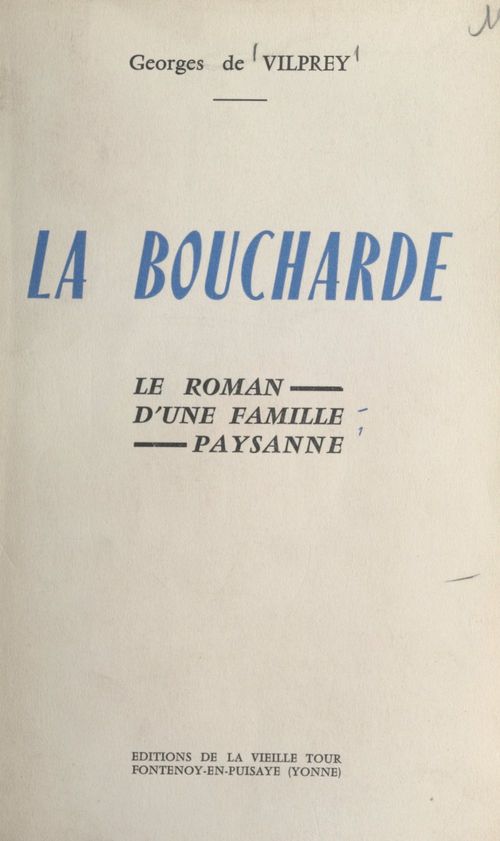 ebook cover of La Boucharde, by Georges De Vilprey