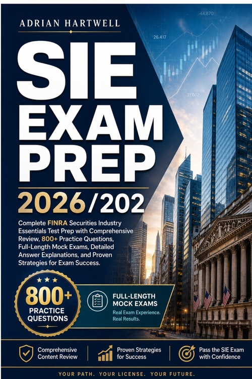 ebook cover of SIE EXAM PREP 2026/2027, by Adrian Hartwell