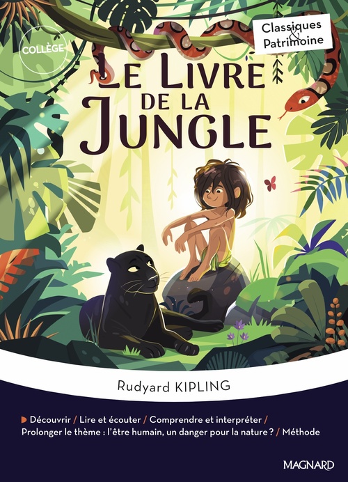 ebook cover of Le Livre de la jungle - Classiques et Patrimoine, by Rudyard Kipling