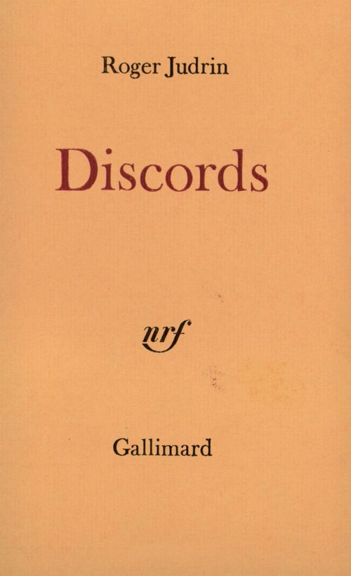 Couverture ebook de Discords, de Roger Judrin