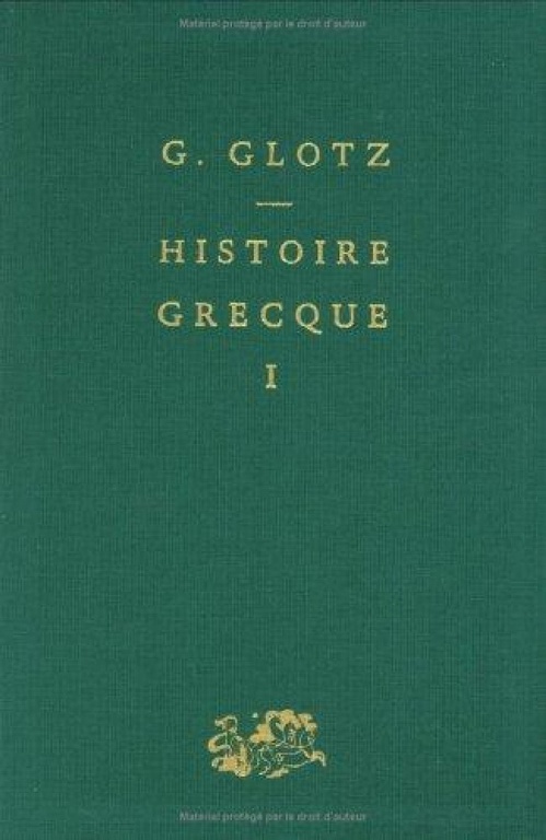 ebook cover of Histoire grecque - Tome 1, by Gustave Glotz