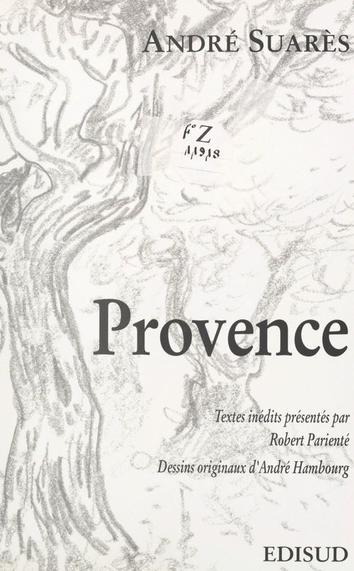 Couverture ebook de Provence, de André Suarès