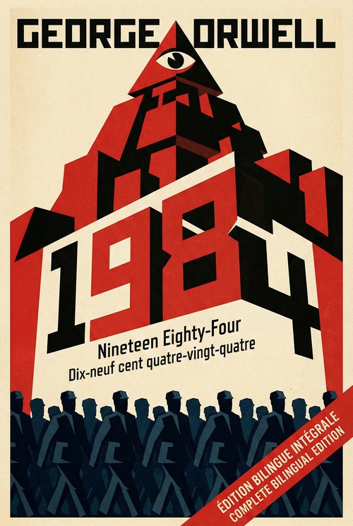 ebook cover of 1984, by George Orwell