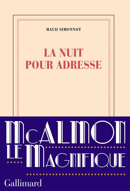 Couverture ebook de La nuit pour adresse, de Maud Simonnot