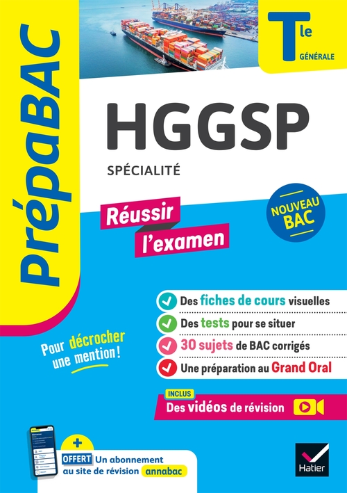 ebook cover of Prépabac Réussir l'examen - HGGSP Tle générale (spécialité) - Bac 2027, by Christophe Clavel, Laurent van De Wandel, Florence Holstein, Barbara Jamin de Capua, Jean-Philippe Renaud