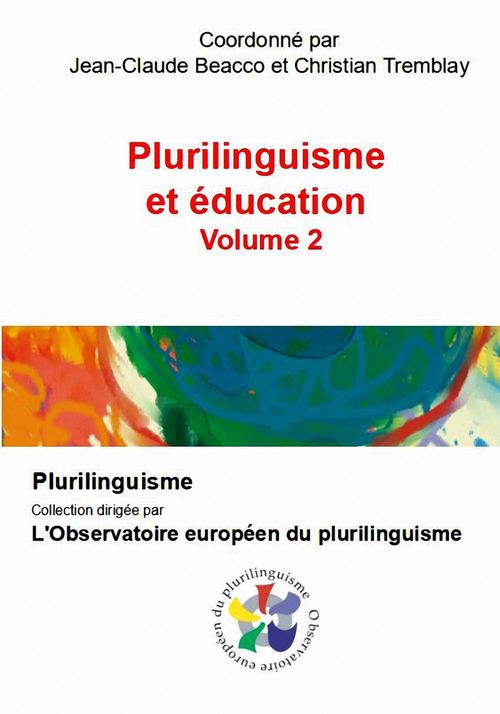 ebook cover of Plurilinguisme et éducation - Volume 2, by  Jean-Claude Beacco
