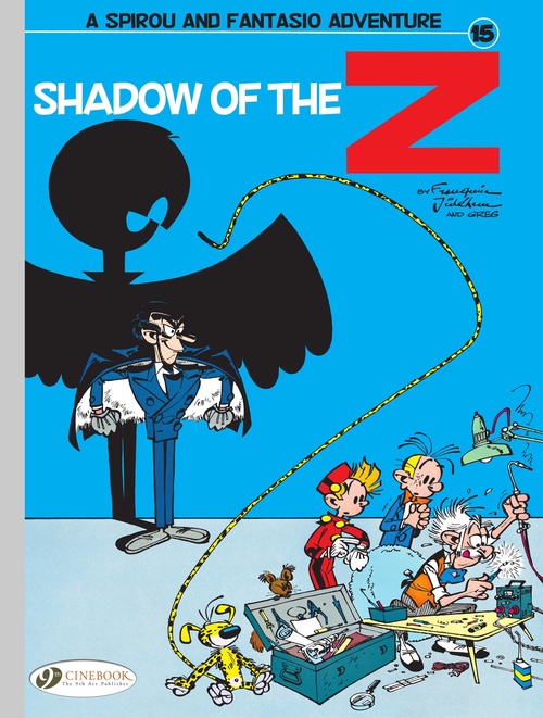 Couverture ebook de Spirou & Fantasio - Volume 15 - Shadow of the Z, de André Franquin, Greg, Jidéhem