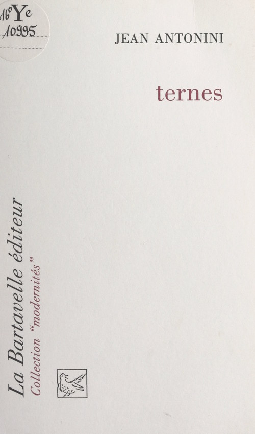 Couverture ebook de Ternes, de Jean Antonini