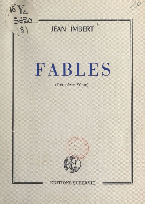 Couverture ebook de Fables, de Jean Imbert