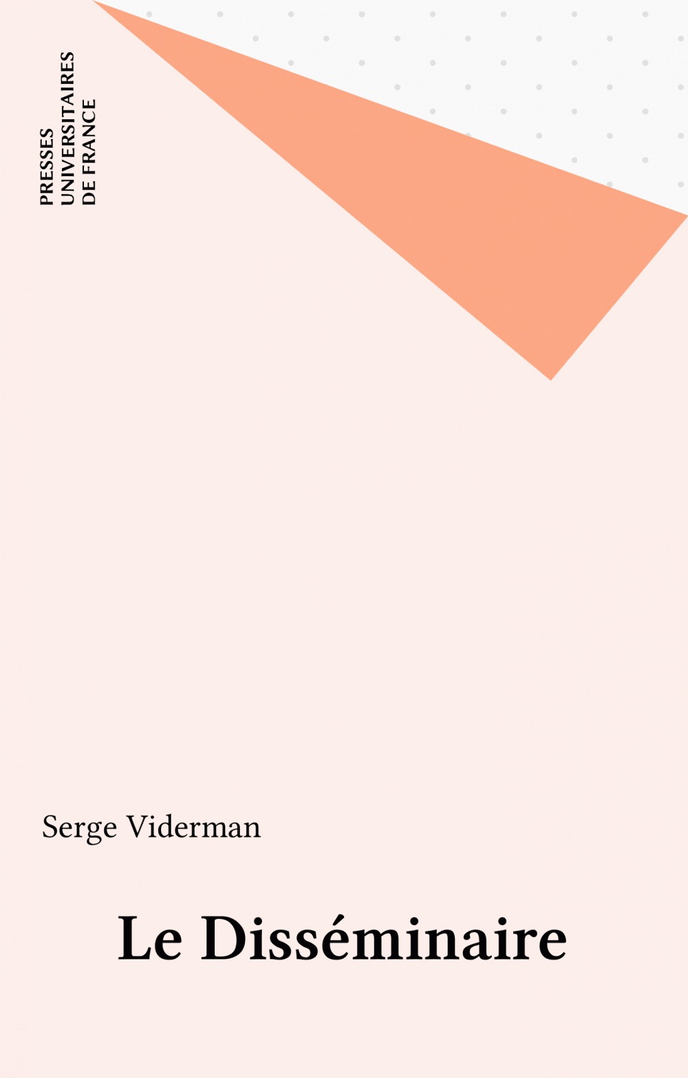 Couverture ebook de Le Disséminaire, de Viderman Serge