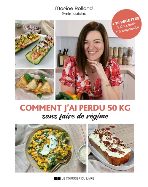 Couverture ebook de Comment j'ai perdu 50 kg sans faire de régime, de Marine Rolland