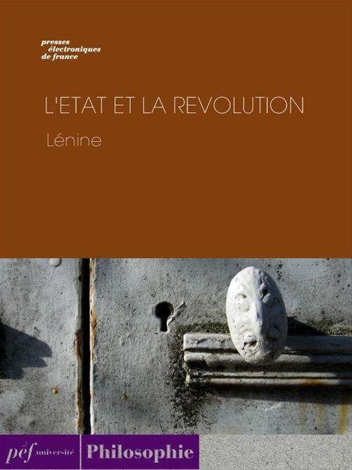 ebook cover of L'État et la Révolution, by Vladimir Ilitch Lénine