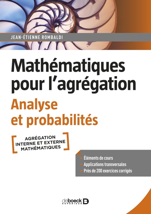 ebook cover of Mathématiques pour l´agrégation. Analyse et probabilités, by Jean-Étienne Rombaldi