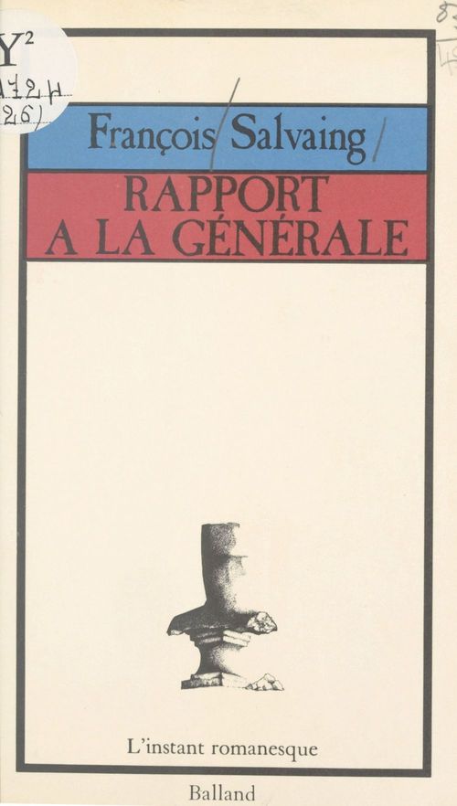 ebook cover of Rapport à la générale, by Francois Salvaing