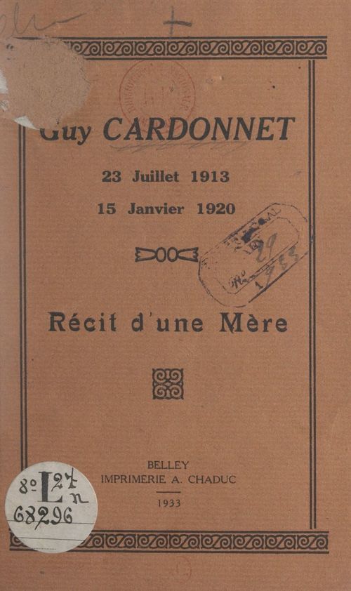 ebook cover of Guy Cardonnet, by Marie Cardonnet-Pages