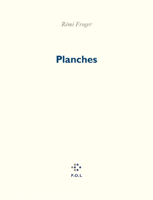 Couverture ebook de Planches, de Rémi Froger