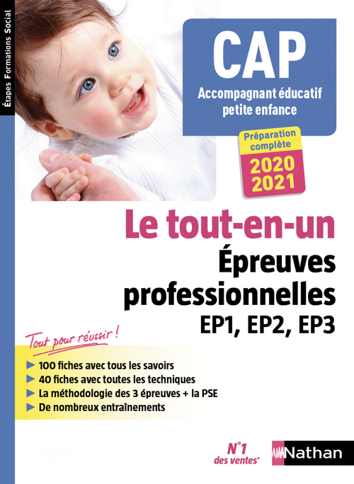 Couverture ebook de CAP Accompagnant Éducatif Petite enfance Tout-en-un - Épreuves professionnelles - 2019, de Collectif