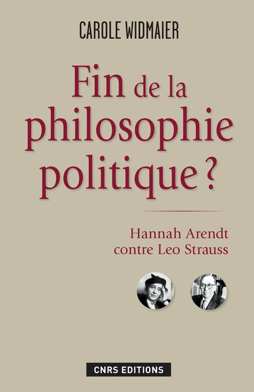 ebook cover of Fin de la philosophie politique ?, by Carole Widmaier
