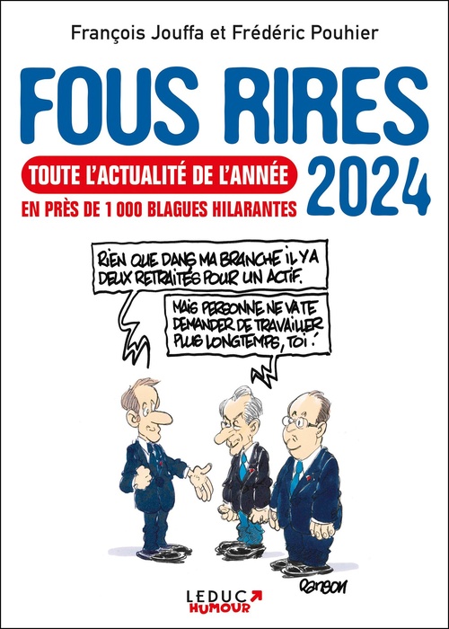 Couverture ebook de Fous rires 2024, de François Jouffa, Frédéric Pouhier