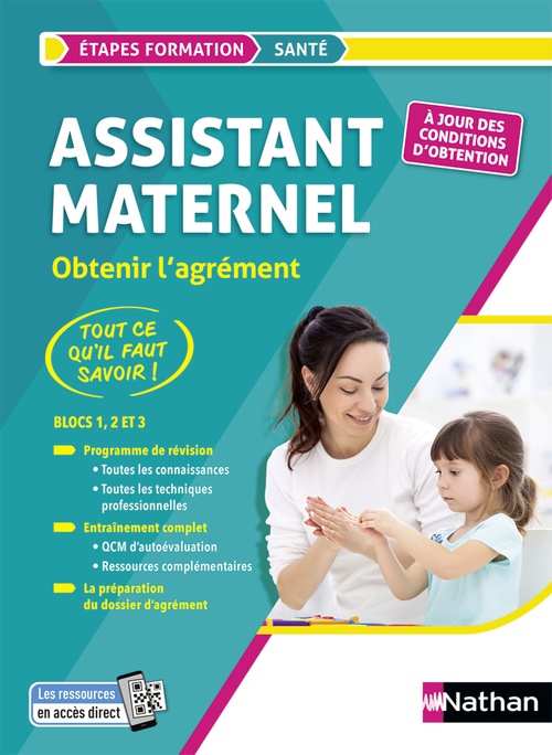 ebook cover of Assistant maternel - Le tout-en-un - Bloc 1/2/3 - Préparation à l'agrément (EFS) Livre en Ligne 2023, by Louisa Rebih