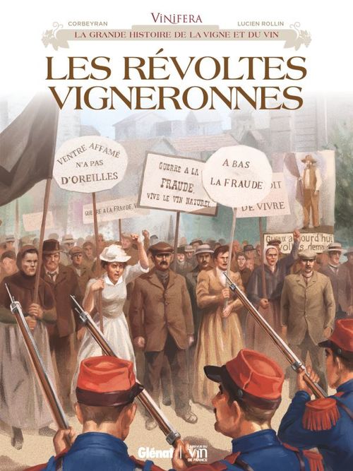 Couverture ebook de Vinifera - Les Révoltes vigneronnes, de Lucien Rollin