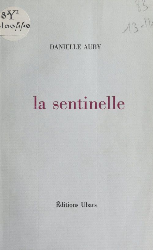 ebook cover of La sentinelle, by Danielle Auby