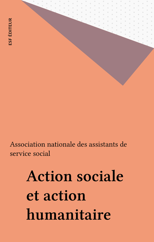 Couverture ebook de Action sociale et action humanitaire, de Anas