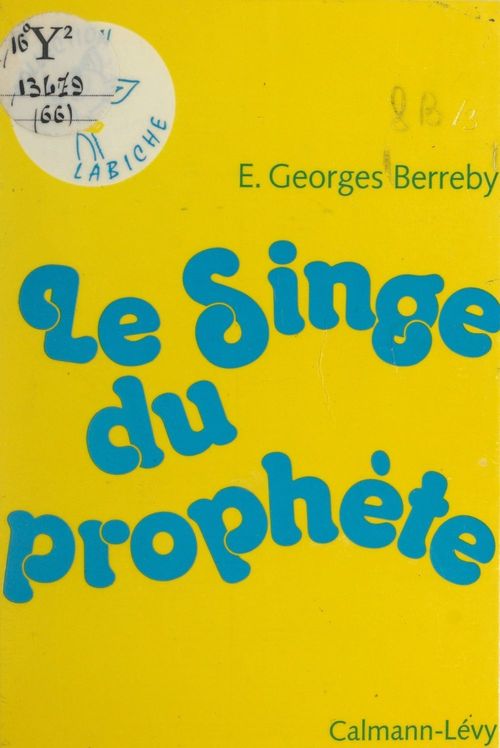 ebook cover of Le singe du prophète, by Elie-Georges Berreby