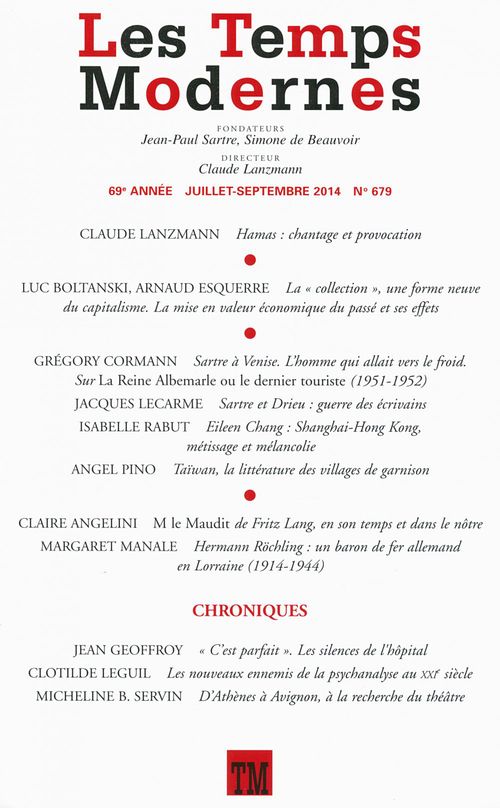 Couverture ebook de Les Temps Modernes N° 679, de Collectif