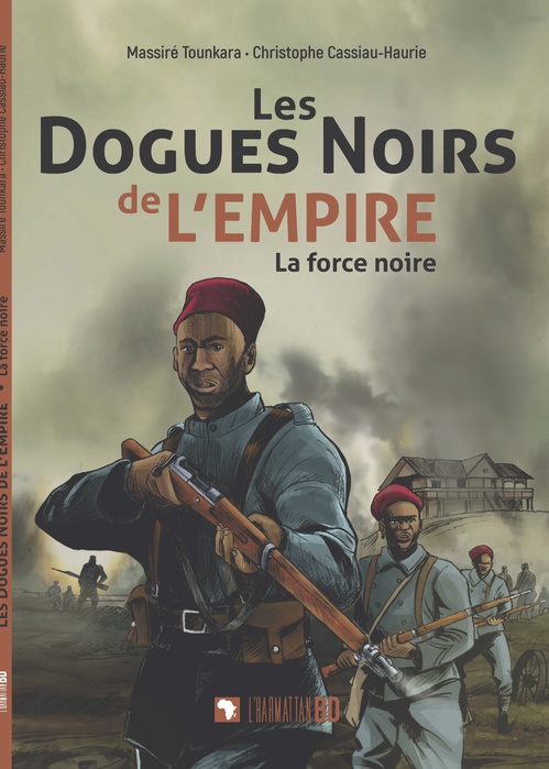 ebook cover of Les dogues noirs de l'empire, by Christophe Cassiau-Haurie, Massiré Tounkara