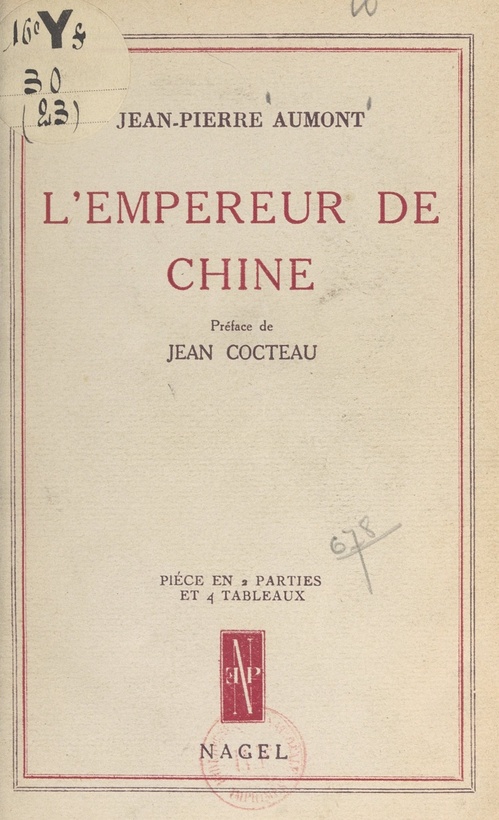ebook cover of L'empereur de Chine, by Jean-Pierre Aumont