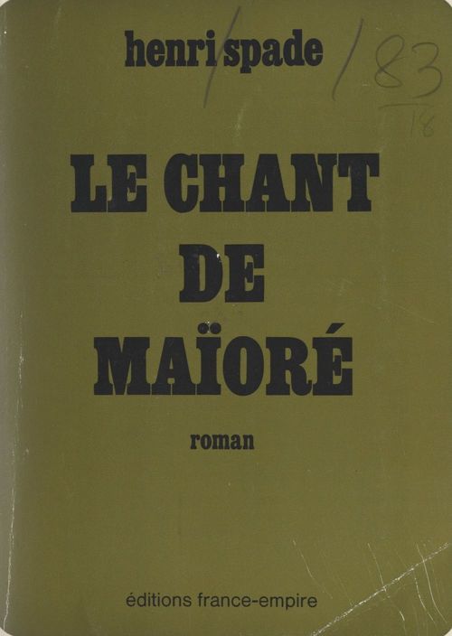 ebook cover of Le chant de Maïoré, by Henri Spade