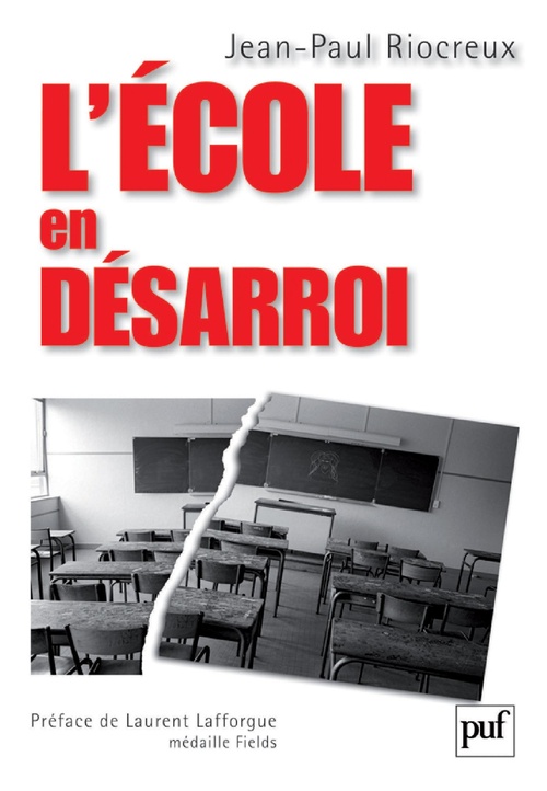 Couverture ebook de L'école en désarroi, de Jean-paul Riocreux