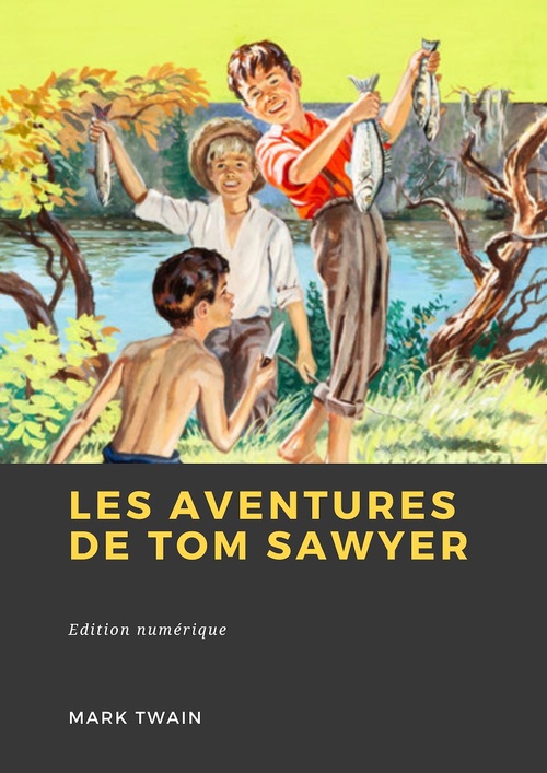 ebook cover of Les Aventures de Tom Sawyer, by Mark Twain