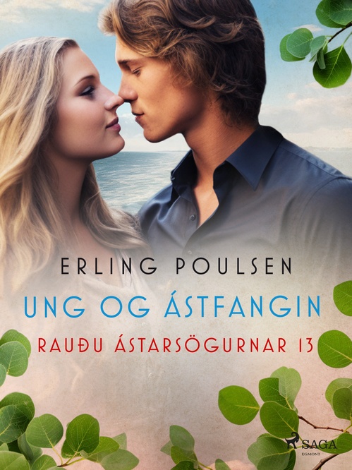 Couverture ebook de Ung og ástfangin (Rauðu ástarsögurnar 13), de Erling Poulsen