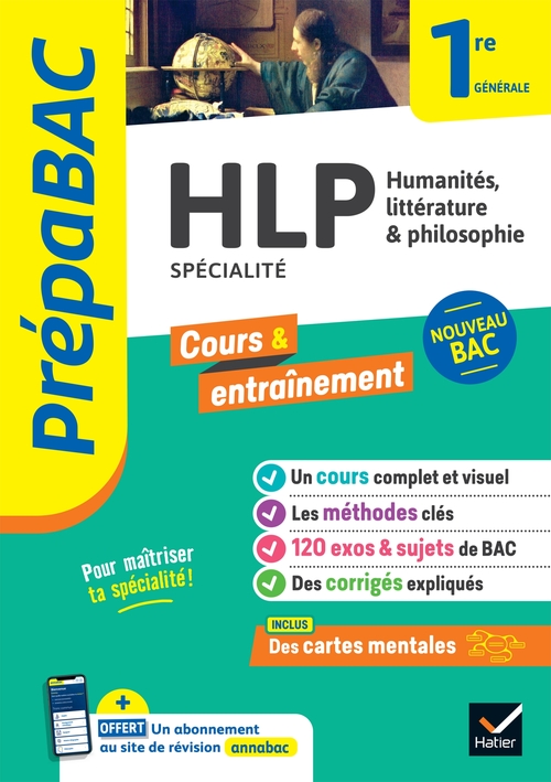 Couverture ebook de Prépabac - HLP 1re générale (spécialité), de Fabien Lamouche, Swann Spies, Bérangère Touet