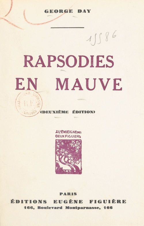 ebook cover of Rapsodies en mauve, by George Day