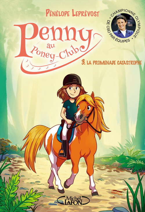 Couverture ebook de Penny au poney-club - tome 3 La promenade catastrophe, de Pénélope Leprévost