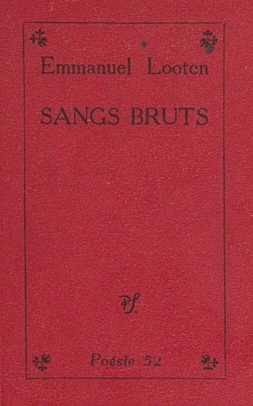 ebook cover of Sangs bruts, by Emmanuel Looten