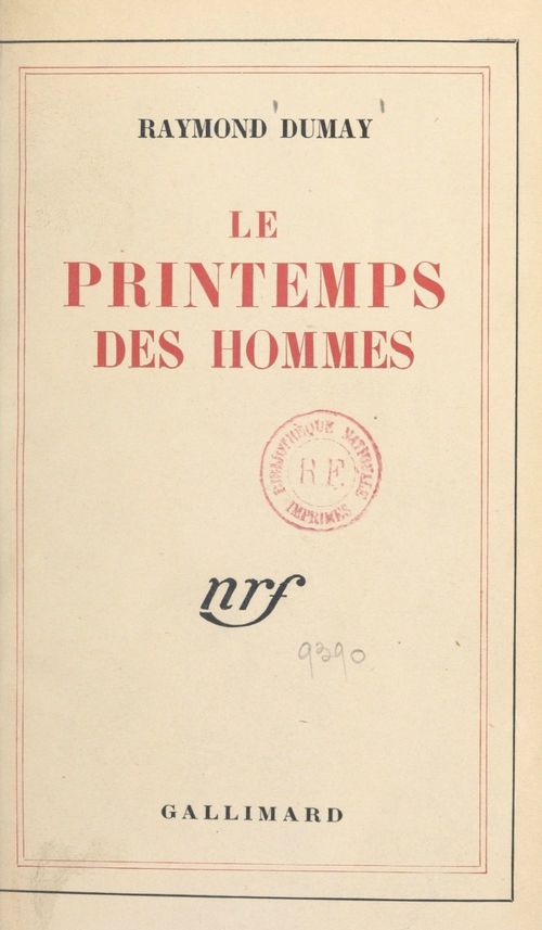 Couverture ebook de Le printemps des hommes, de Raymond Dumay