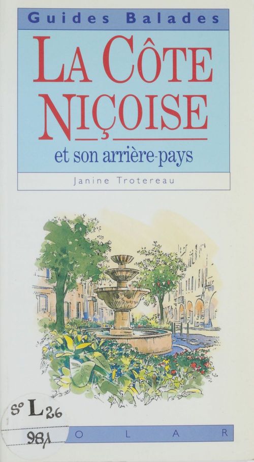 Couverture ebook de La Côte niçoise et son arrière-pays, de Trotereau Janine
