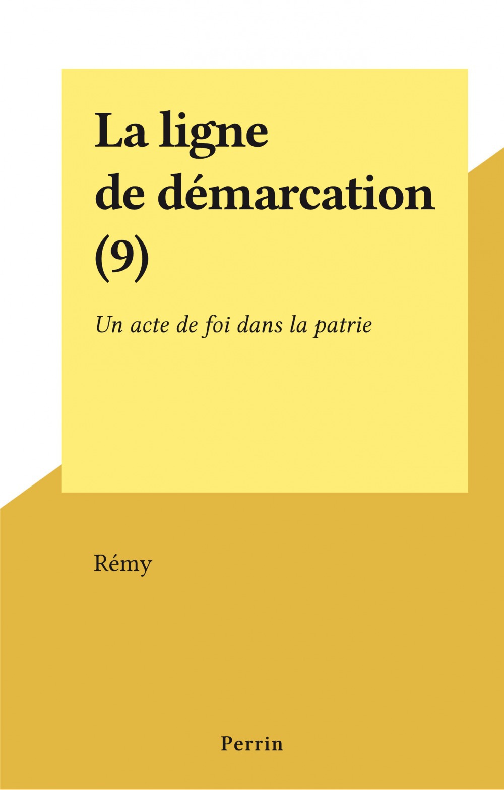 Couverture ebook de La ligne de démarcation (9), de Remy