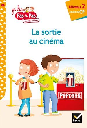 Couverture ebook de Téo et Nina CP Niveau 2 - Téo et Nina au cinéma, de Isabelle Chavigny