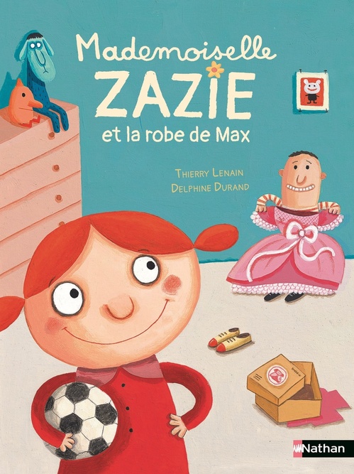Couverture ebook de Mademoiselle Zazie et la robe de Max, de Thierry Lenain