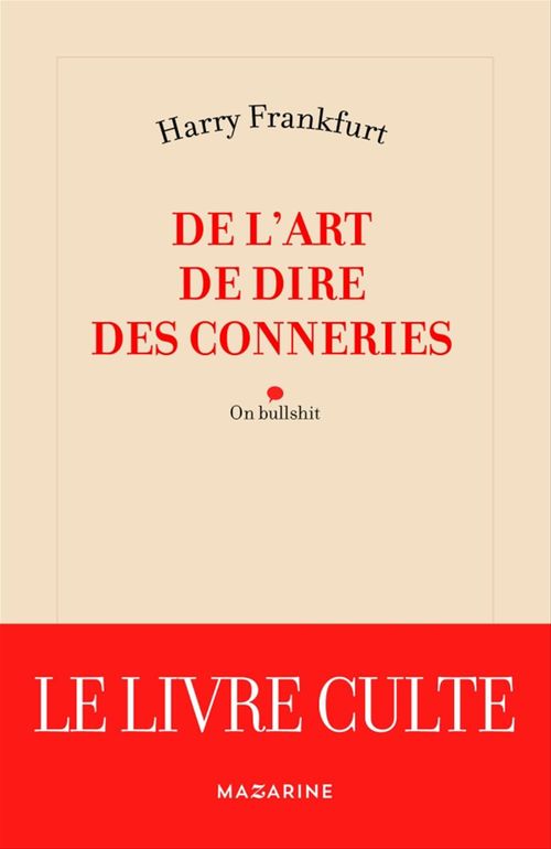Couverture ebook de De l'art de dire des conneries, de Harry g. Frankfurt