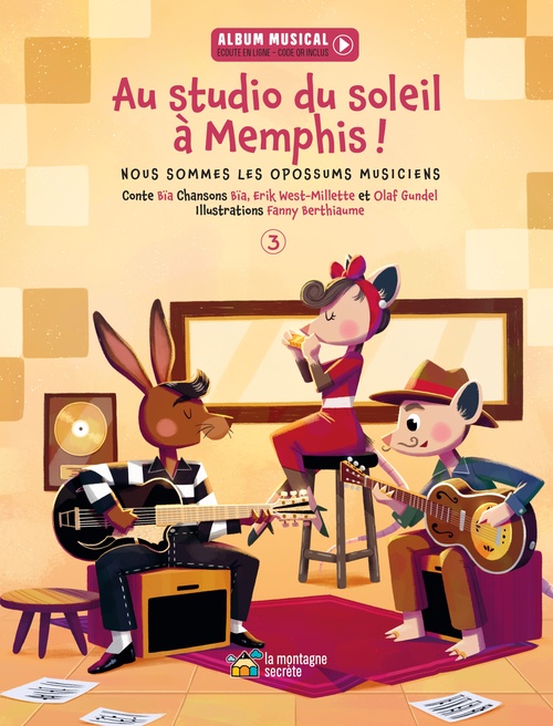 Couverture ebook de Au studio du soleil à Memphis !, de Bïa Krieger