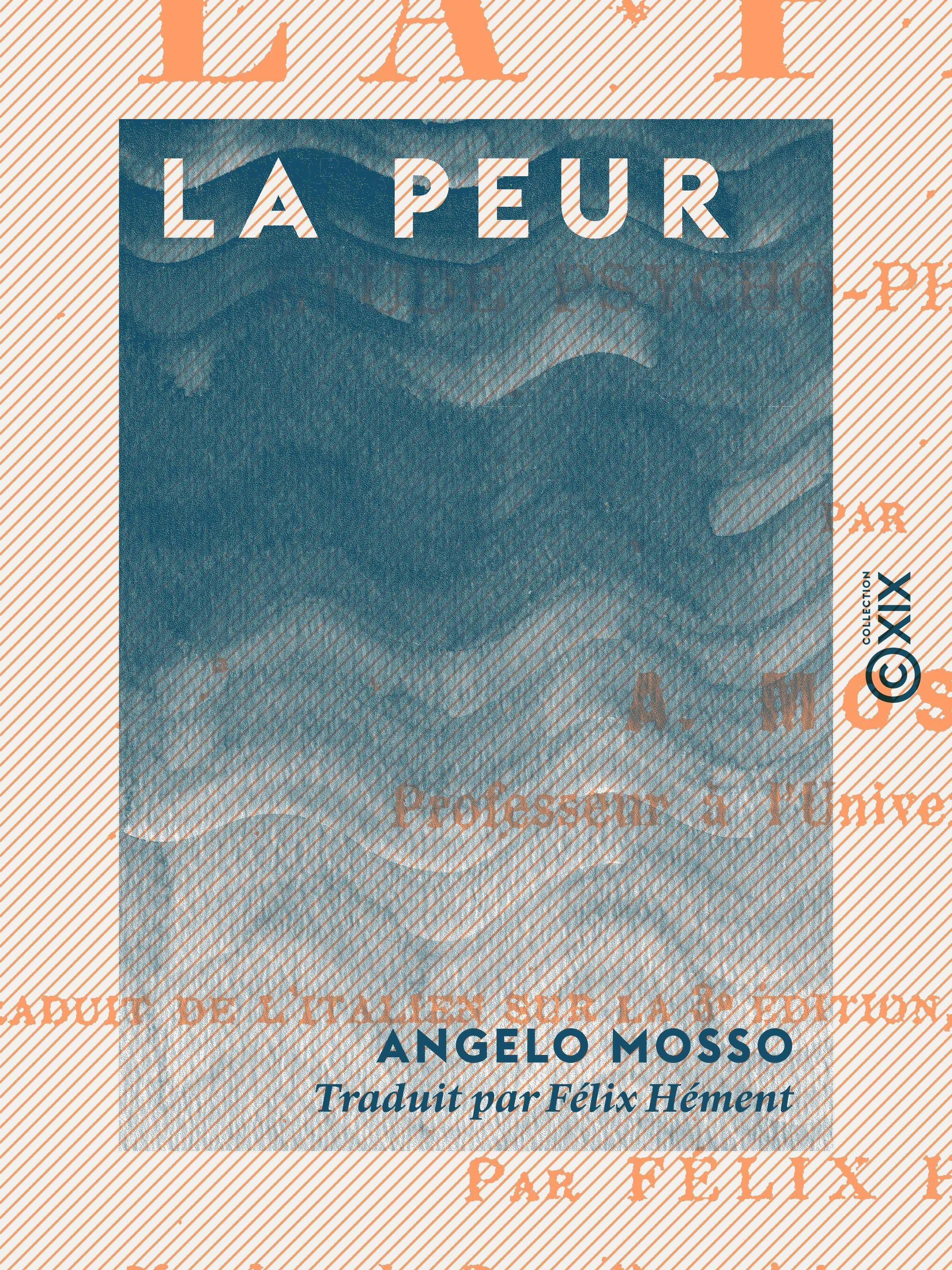 ebook cover of La Peur, by Angelo Mosso