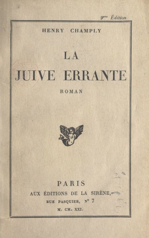 Couverture ebook de La Juive errante, de Henry Champly
